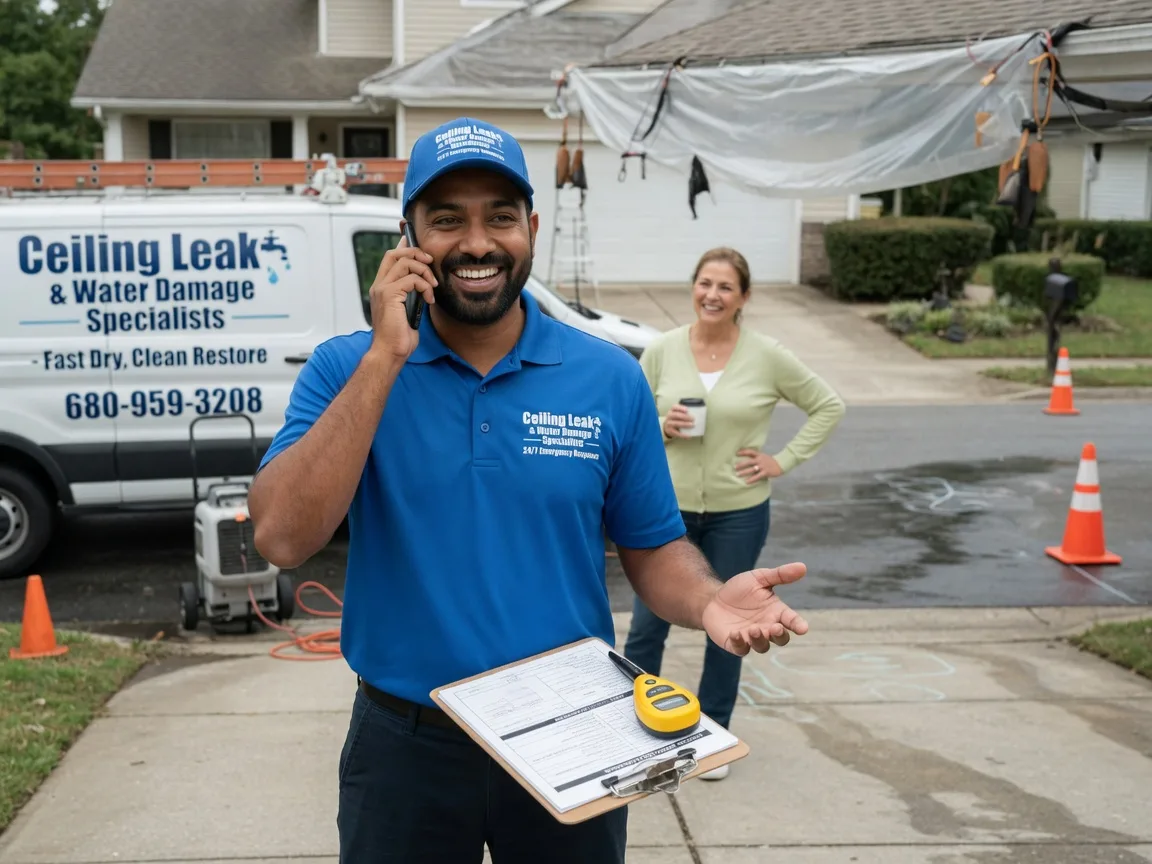 Ceiling Leak Cleanup Ennis, TX FAQs